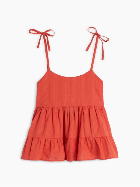 Blusa Unicolor de Tirantes para Mujer 00806