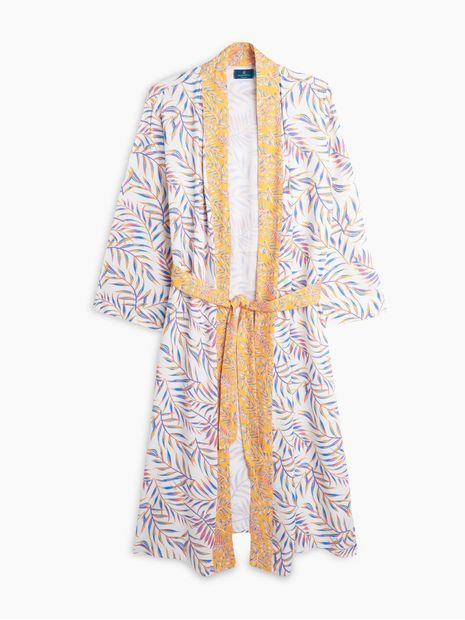 Kimono Largo Estampado para Mujer 01402