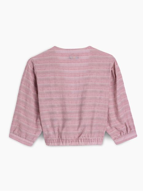 Blusa Cruzada Escote en V para Mujer 00859